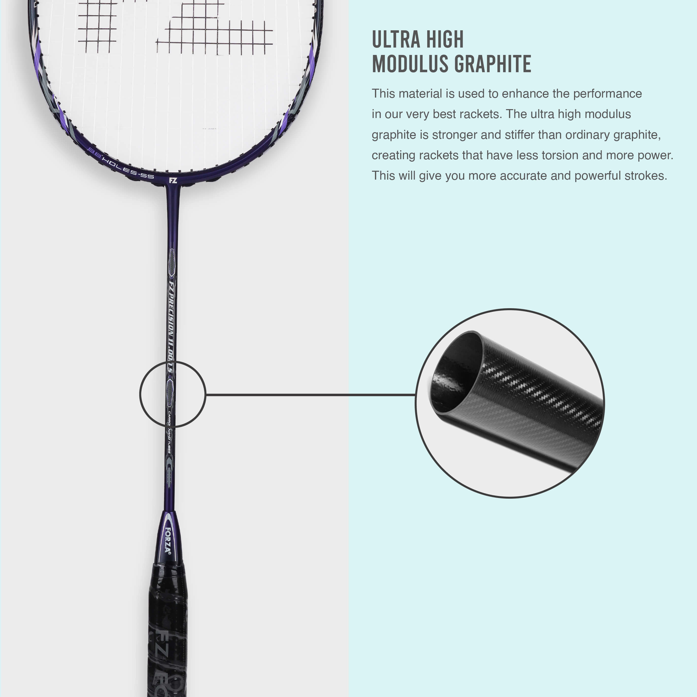 FZ Forza Precision 11000 S Strung Badminton Racket FZ Forza Precision 11000 S Strung Badminton Racket