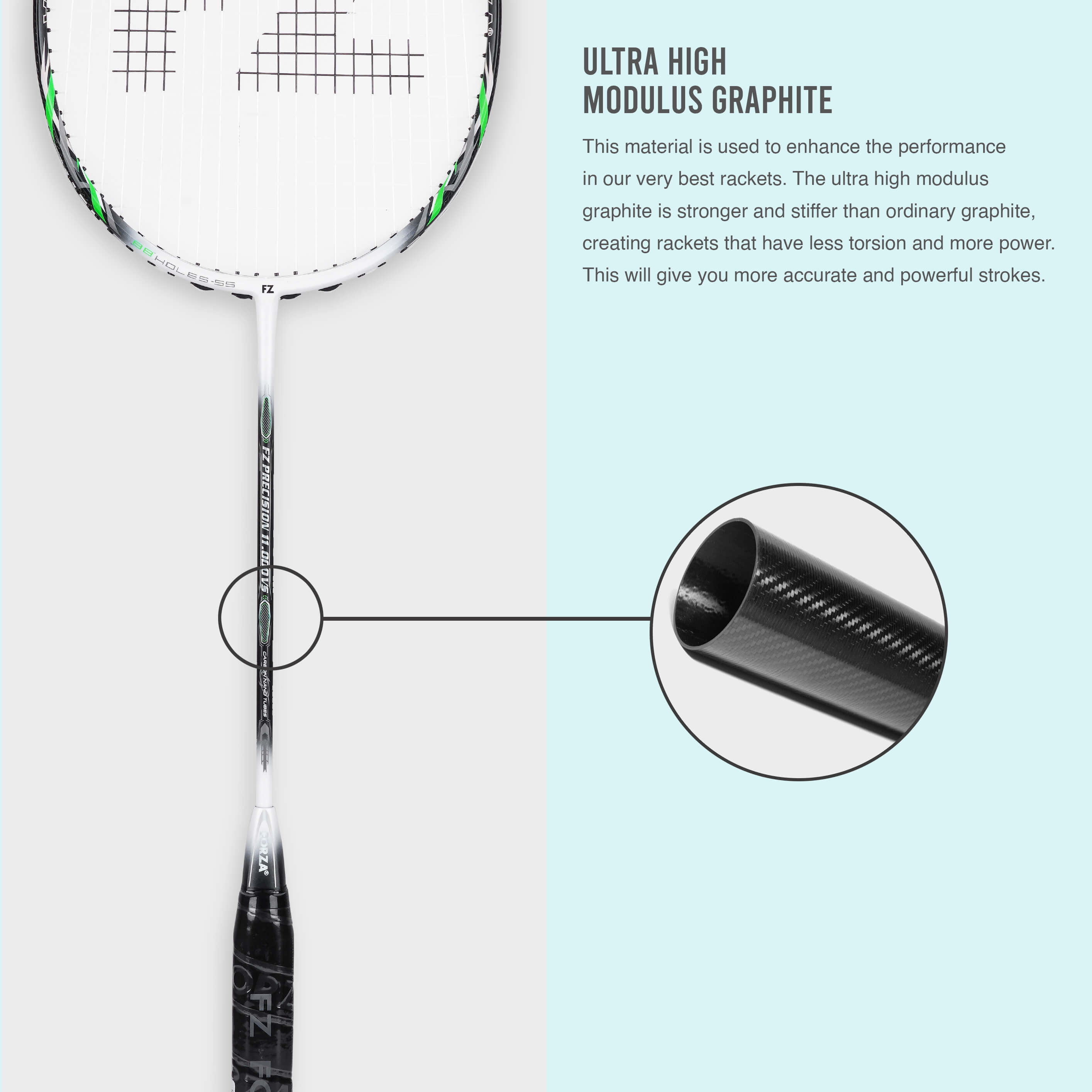 ラケット FZ PRECISION11000VS FZ Forza Precision 11000 Strung Badminton Racket