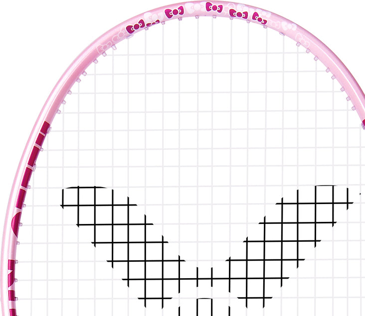 Badminton Racket, Best Badminton Racket, Lightweight Badminton Racket, Professional Badminton Racket, Power Badminton Racket, Control Badminton Racket, Speed Badminton Racket, High-Performance Racket, Carbon Fiber Racket, Graphite Racket, Beginner Badminton Racket, Advanced Badminton Racket, Badminton Racket for Men, Badminton Racket for Women, Singles Badminton Racket, Doubles Badminton Racket, Unstrung Badminton Racket, Strung Badminton Racket, VICTOR X HELLO KITTY DriveX KT I 4U Unstrung Badminton Racket